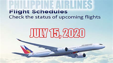 philippine airlines schedule today